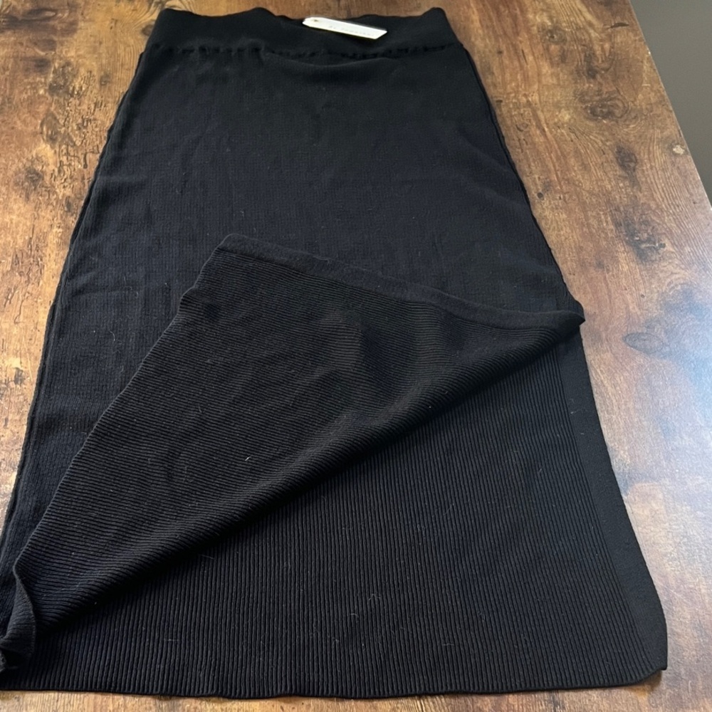 NWT- By Together Elegant Black Knit Pencil Skirt